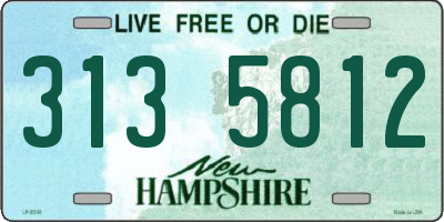 NH license plate 3135812