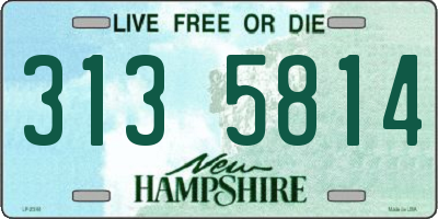 NH license plate 3135814