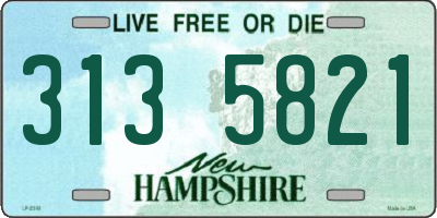 NH license plate 3135821