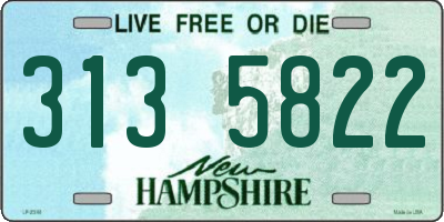 NH license plate 3135822