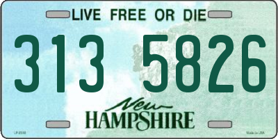 NH license plate 3135826