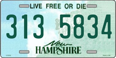 NH license plate 3135834