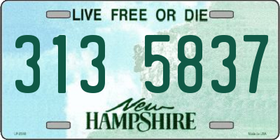 NH license plate 3135837