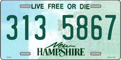 NH license plate 3135867
