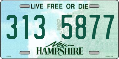NH license plate 3135877