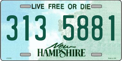 NH license plate 3135881