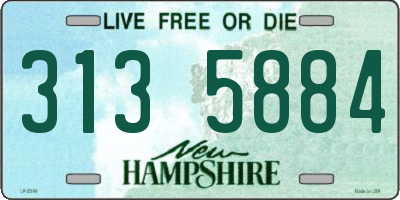 NH license plate 3135884
