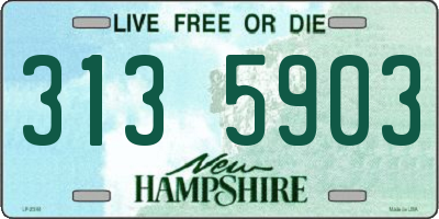 NH license plate 3135903