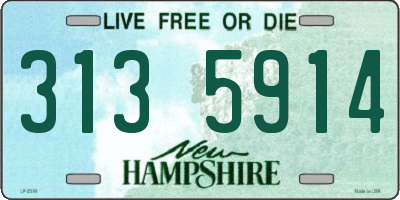 NH license plate 3135914