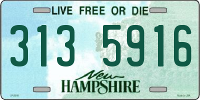NH license plate 3135916