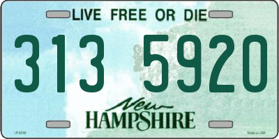 NH license plate 3135920
