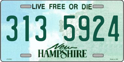NH license plate 3135924