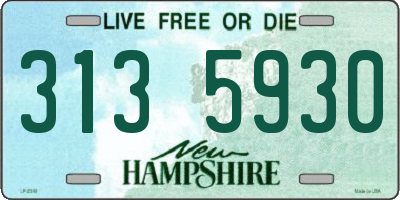NH license plate 3135930