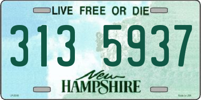 NH license plate 3135937
