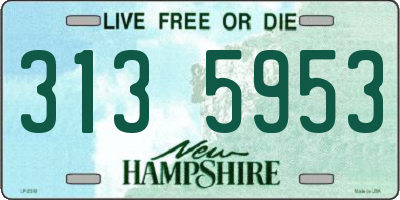 NH license plate 3135953