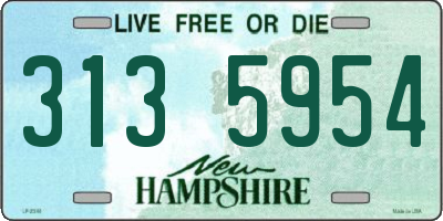 NH license plate 3135954