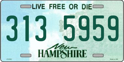 NH license plate 3135959