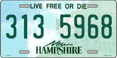 NH license plate 3135968