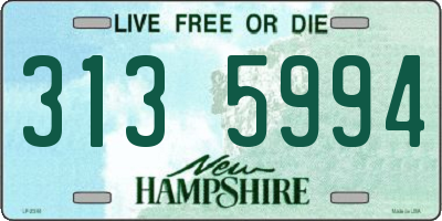 NH license plate 3135994