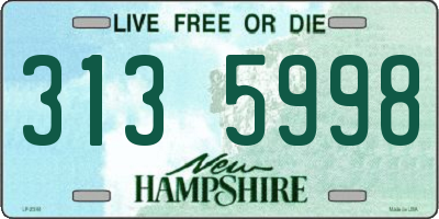 NH license plate 3135998