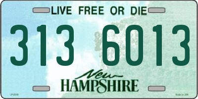 NH license plate 3136013