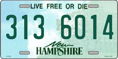 NH license plate 3136014
