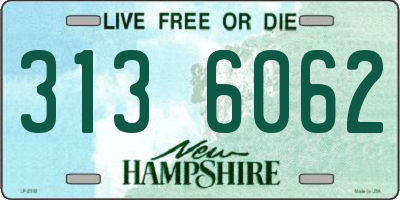NH license plate 3136062