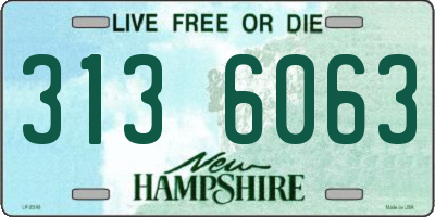 NH license plate 3136063