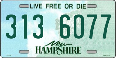 NH license plate 3136077