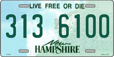 NH license plate 3136100