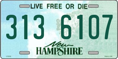 NH license plate 3136107