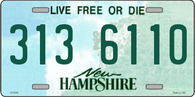 NH license plate 3136110