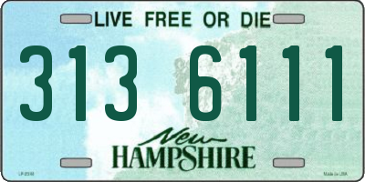 NH license plate 3136111