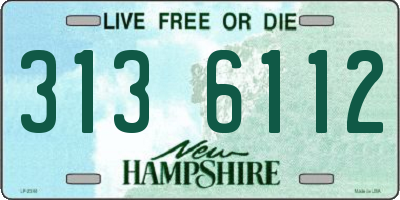 NH license plate 3136112