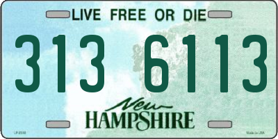 NH license plate 3136113