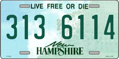 NH license plate 3136114