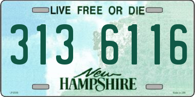 NH license plate 3136116