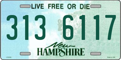 NH license plate 3136117