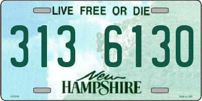 NH license plate 3136130