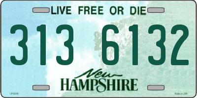 NH license plate 3136132