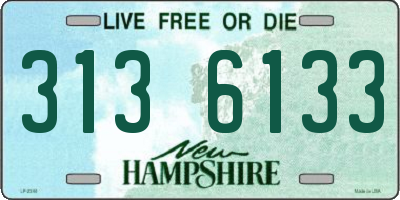 NH license plate 3136133