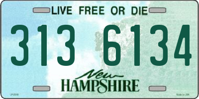 NH license plate 3136134
