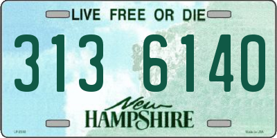 NH license plate 3136140