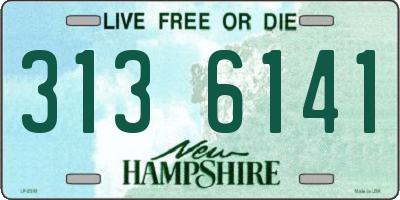 NH license plate 3136141