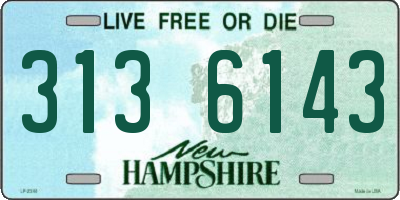 NH license plate 3136143