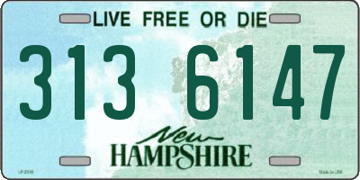 NH license plate 3136147