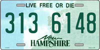 NH license plate 3136148