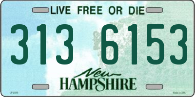 NH license plate 3136153