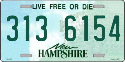 NH license plate 3136154
