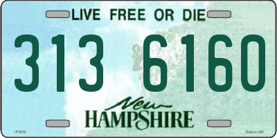 NH license plate 3136160